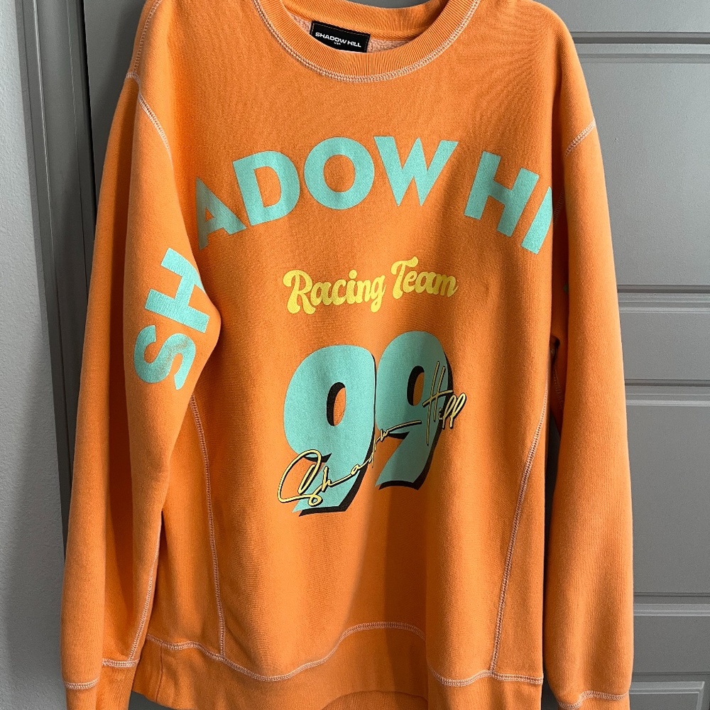 shadow hill orange crewneck